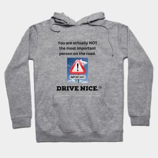 Drive nice, most important Hoodie